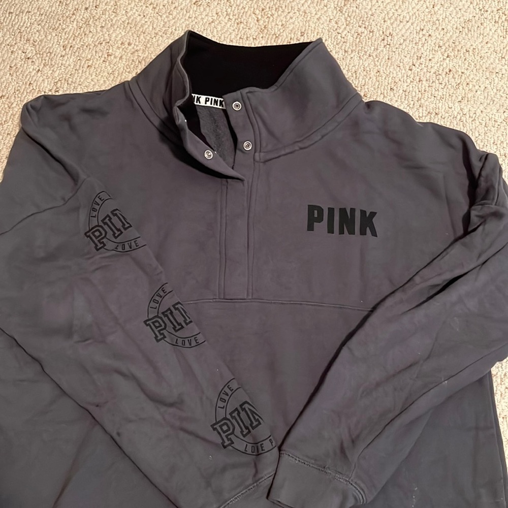 PINK - gray pullover